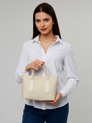 JS-KS-9238-61 бежевая сумка женская (кожа) Jane's Story