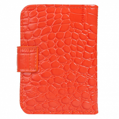 K-C-P01-58 оранжевая визитница женская (кожа) Jane's Story