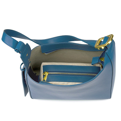 JS-96634-60 синяя сумка женская (кожа) Jane's Story