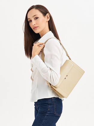 JS-9993-61 бежевая сумка женская (кожа) Jane's Story