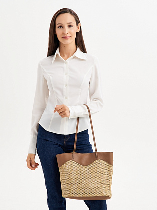 JS-8906-09 коричневая сумка женская Jane's Story